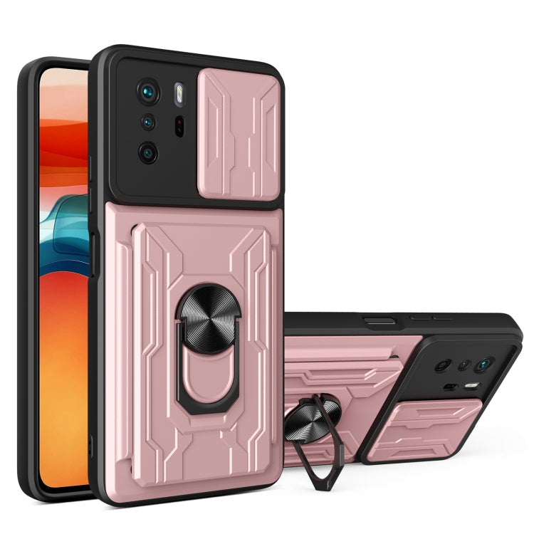 Custodia per telefono con custodia per fotocamera con slot per schede e supporto, For Xiaomi 11T, For Xiaomi Redmi Note 10 Pro, For Xiaomi Redmi 10