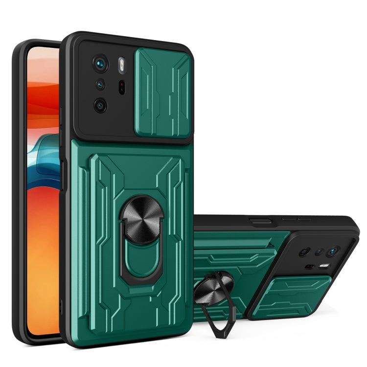 Custodia per telefono con custodia per fotocamera con slot per schede e supporto, For Xiaomi 11T, For Xiaomi Redmi Note 10 Pro, For Xiaomi Redmi 10