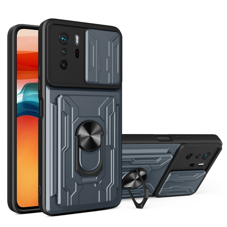 Custodia per telefono con custodia per fotocamera con slot per schede e supporto, For Xiaomi 11T, For Xiaomi Redmi Note 10 Pro, For Xiaomi Redmi 10