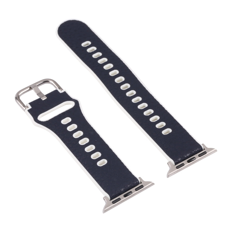 Cinturino in TPU Litchi per la serie Apple Watch, 7 41mm / 6&SE&5&4 40mm / 3&2&1 38mm, 7 45mm / 6&SE&5&4 44mm / 3&2&1 42mm