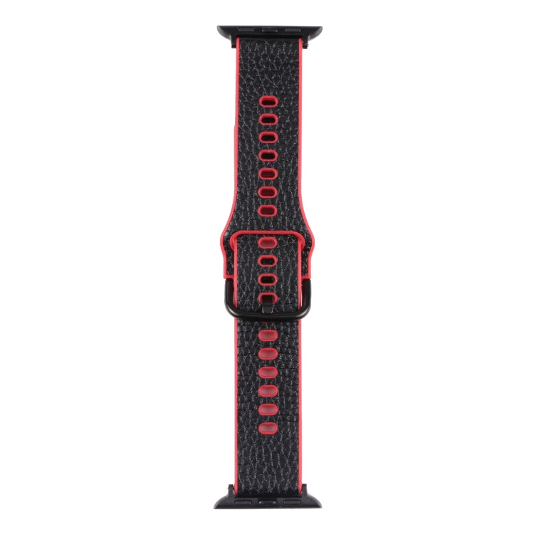 Cinturino in TPU Litchi per la serie Apple Watch, 7 41mm / 6&SE&5&4 40mm / 3&2&1 38mm, 7 45mm / 6&SE&5&4 44mm / 3&2&1 42mm