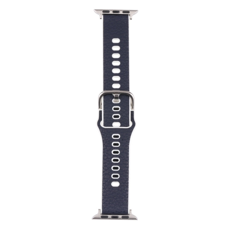 Cinturino in TPU Litchi per la serie Apple Watch, 7 41mm / 6&SE&5&4 40mm / 3&2&1 38mm, 7 45mm / 6&SE&5&4 44mm / 3&2&1 42mm