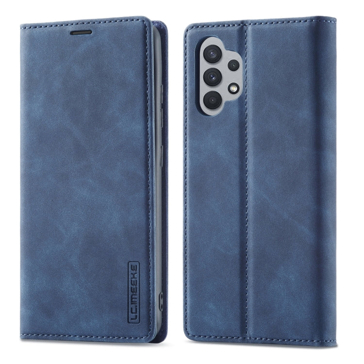 LC.IMEEKE Forte magnetismo opaco TPU + custodia in pelle PU, For Samsung Galaxy A32 4G