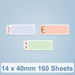 Carta etichette termiche 14x40mm per Niimbot D101 D11 160 fogli