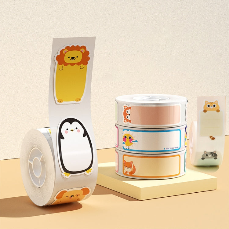 Carta per etichette per stampa termica per NiiMbot D101 / D11, 14 x 40mm 160 Sheets Easy Day, 14 x 40mm 160 Sheets Animals, 14 x 40mm 160 Sheets Cute Animals, 14 x 40mm 160 Sheets Cute Baby, 14 x 40mm 160 Sheets Arrow Direction