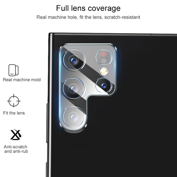 0.26mm 9H 2.5D Obiettivo fotocamera posteriore Pellicola in vetro temperato, For Samsung Galaxy S22 Ultra 5G (1 PC)