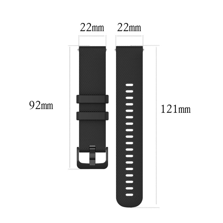 Per il cinturino di ricambio per cinturino di ricambio Garmin Smart Watch in silicone, 22mm Universal