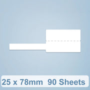 Adesivi di ordinamento del cavo dati con etichetta termica per NiiMbot D101 / D11, 25 x 78mm  90 Sheets White, 25 x 78mm  90 Sheets Red, 25 x 78mm  90 Sheets Yellow