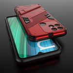 Punk Armor 2 in 1 PC + custodia per telefono antiurto in TPU con supporto invisibile, For Realme Narzo 50A, For OPPO Realme Narzo 50A, For Realme Narzo 50i, For OPPO Realme Narzo 50i
