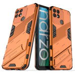 Punk Armor 2 in 1 PC + custodia per telefono antiurto in TPU con supporto invisibile, For Realme Narzo 50A, For OPPO Realme Narzo 50A, For Realme Narzo 50i, For OPPO Realme Narzo 50i