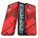 Punk Armor 2 in 1 PC + custodia per telefono antiurto in TPU con supporto invisibile, For Realme Narzo 50A, For OPPO Realme Narzo 50A, For Realme Narzo 50i, For OPPO Realme Narzo 50i