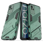 Punk Armor 2 in 1 PC + custodia per telefono antiurto in TPU con supporto invisibile, For Realme Narzo 50A, For OPPO Realme Narzo 50A, For Realme Narzo 50i, For OPPO Realme Narzo 50i