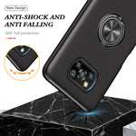 Custodia per telefono magnetica PC + TPU con supporto per anello invisibile, For Xiaomi Poco X3 NFC / X3, For Samsung Galaxy A13 5G