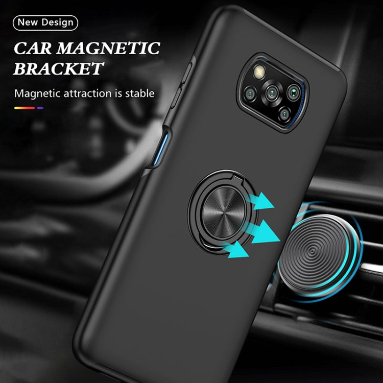 Custodia per telefono magnetica PC + TPU con supporto per anello invisibile, For Xiaomi Poco X3 NFC / X3, For Samsung Galaxy A13 5G