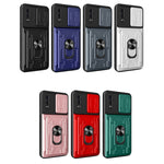 Custodia per telefono con custodia per fotocamera con slot per schede e supporto, For Samsung Galaxy A02 / M02, For Samsung Galaxy A32, For Samsung Galaxy S20 FE