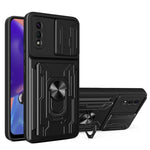 Custodia per telefono con custodia per fotocamera con slot per schede e supporto, For Samsung Galaxy A02 / M02, For Samsung Galaxy A32, For Samsung Galaxy S20 FE