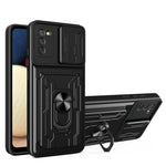 Custodia per telefono con custodia per fotocamera con slot per schede e supporto, For Samsung Galaxy S20+, For Samsung Galaxy S21 Ultra 5G, For Samsung Galaxy A02s EU Version