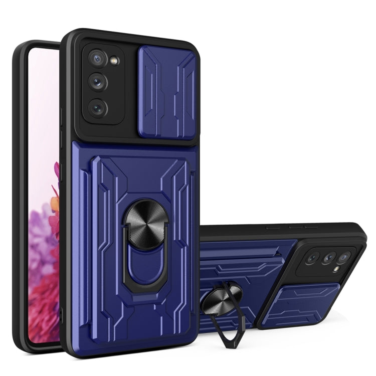Custodia per telefono con custodia per fotocamera con slot per schede e supporto, For Samsung Galaxy A02 / M02, For Samsung Galaxy A32, For Samsung Galaxy S20 FE