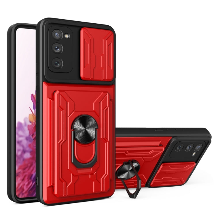 Custodia per telefono con custodia per fotocamera con slot per schede e supporto, For Samsung Galaxy A02 / M02, For Samsung Galaxy A32, For Samsung Galaxy S20 FE