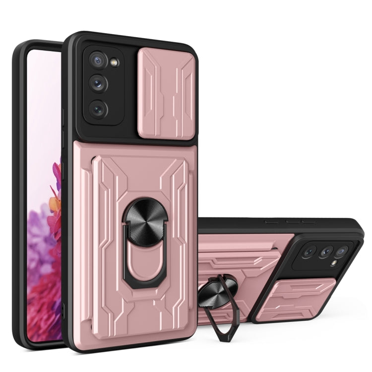 Custodia per telefono con custodia per fotocamera con slot per schede e supporto, For Samsung Galaxy A02 / M02, For Samsung Galaxy A32, For Samsung Galaxy S20 FE