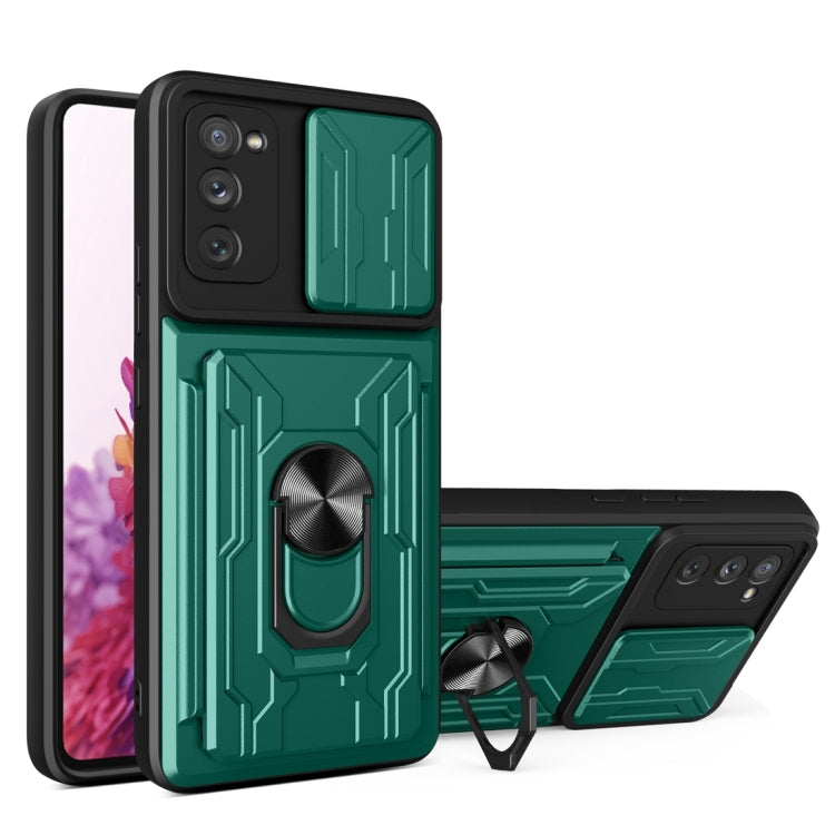 Custodia per telefono con custodia per fotocamera con slot per schede e supporto, For Samsung Galaxy A02 / M02, For Samsung Galaxy A32, For Samsung Galaxy S20 FE