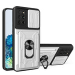 Custodia per telefono con custodia per fotocamera con slot per schede e supporto, For Samsung Galaxy S20+, For Samsung Galaxy S21 Ultra 5G, For Samsung Galaxy A02s EU Version