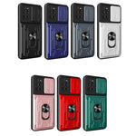 Custodia per telefono con custodia per fotocamera con slot per schede e supporto, For Samsung Galaxy S20+, For Samsung Galaxy S21 Ultra 5G, For Samsung Galaxy A02s EU Version
