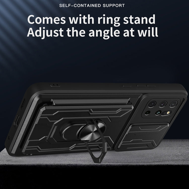 Custodia per telefono con custodia per fotocamera con slot per schede e supporto, For Samsung Galaxy S20+, For Samsung Galaxy S21 Ultra 5G, For Samsung Galaxy A02s EU Version