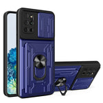 Custodia per telefono con custodia per fotocamera con slot per schede e supporto, For Samsung Galaxy S20+, For Samsung Galaxy S21 Ultra 5G, For Samsung Galaxy A02s EU Version