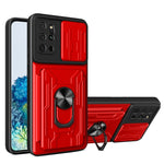 Custodia per telefono con custodia per fotocamera con slot per schede e supporto, For Samsung Galaxy S20+, For Samsung Galaxy S21 Ultra 5G, For Samsung Galaxy A02s EU Version