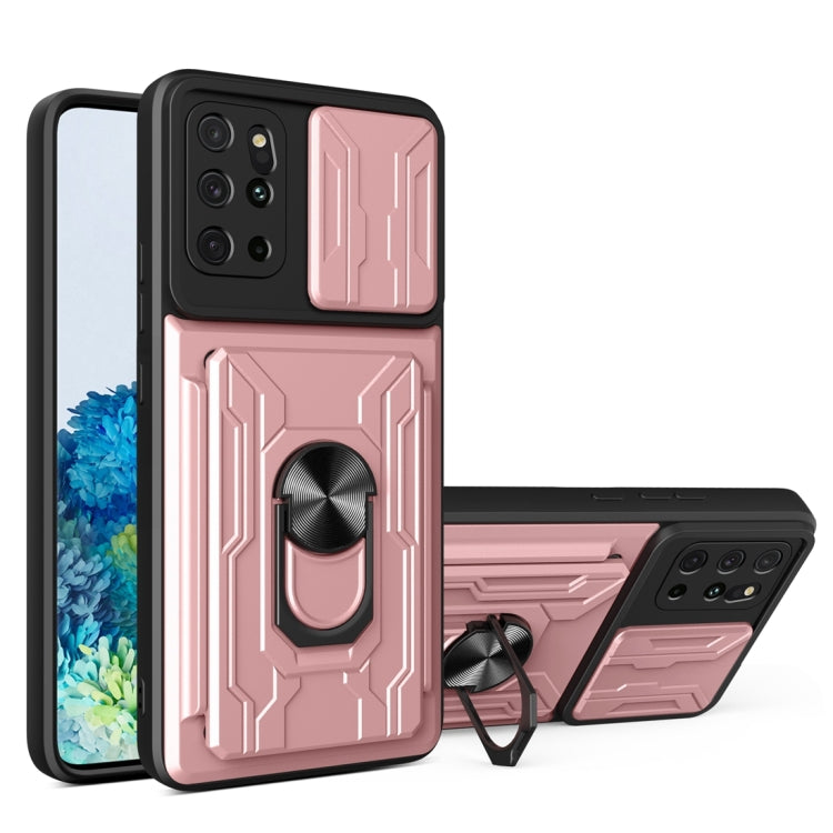 Custodia per telefono con custodia per fotocamera con slot per schede e supporto, For Samsung Galaxy S20+, For Samsung Galaxy S21 Ultra 5G, For Samsung Galaxy A02s EU Version