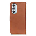 KHAZNEH Custodia per telefono in pelle a conchiglia orizzontale con trama in pelle bovina, For Motorola Edge X30, For vivo Y76 5G / Y76s 5G, For Samsung Galaxy A73 5G