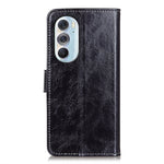 Custodia per cellulare in pelle a vibrazione orizzontale con struttura retrò Crazy Horse, For Motorola Edge X30, For Samsung Galaxy A73 5G