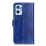 Custodia per cellulare in pelle a vibrazione orizzontale con struttura retrò Crazy Horse, For OPPO Reno7 5G, For OPPO Reno7 Pro 5G
