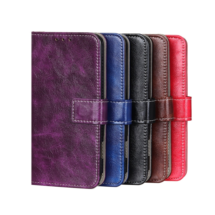 Custodia per cellulare in pelle a vibrazione orizzontale con struttura retrò Crazy Horse, For OPPO Reno7 5G, For OPPO Reno7 Pro 5G
