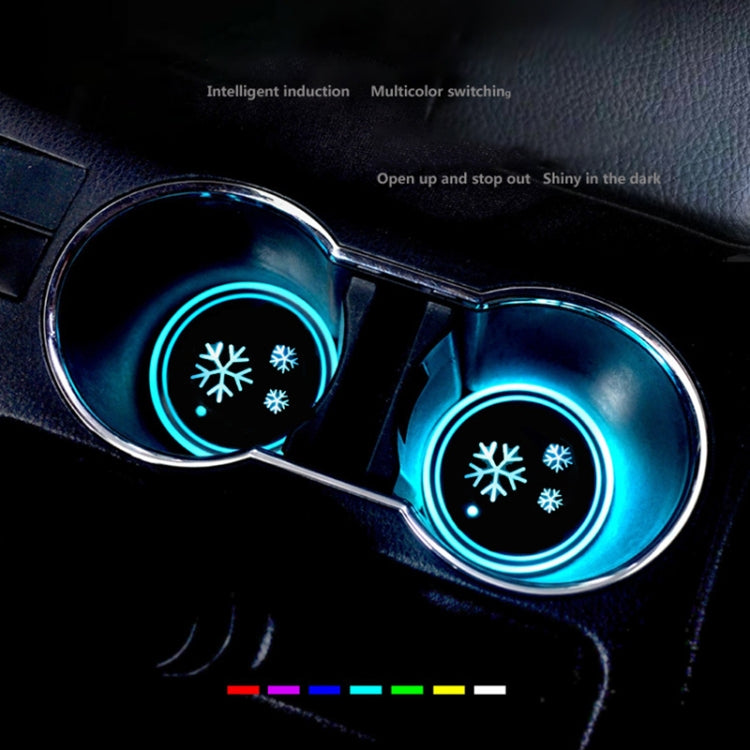 Auto Acrilico Colorato Caricatore USB Tazza di Acqua Scanalatura LED Atmosfera Luce, Bell, Santa Claus, Christmas Deer, Christmas Hat, Christmas Tree, Christmas, Glove, Socks, Snowflake, English Deer, English Christmas, English Tree