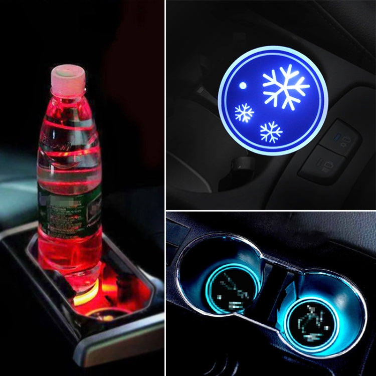 Auto Acrilico Colorato Caricatore USB Tazza di Acqua Scanalatura LED Atmosfera Luce, Bell, Santa Claus, Christmas Deer, Christmas Hat, Christmas Tree, Christmas, Glove, Socks, Snowflake, English Deer, English Christmas, English Tree
