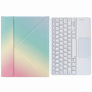 Custodia in pelle per tastiera Bluetooth H-102C Touch con supporto triplo posteriore, For iPad 10.2 2020 & 2019 / Pro 10.5 inch