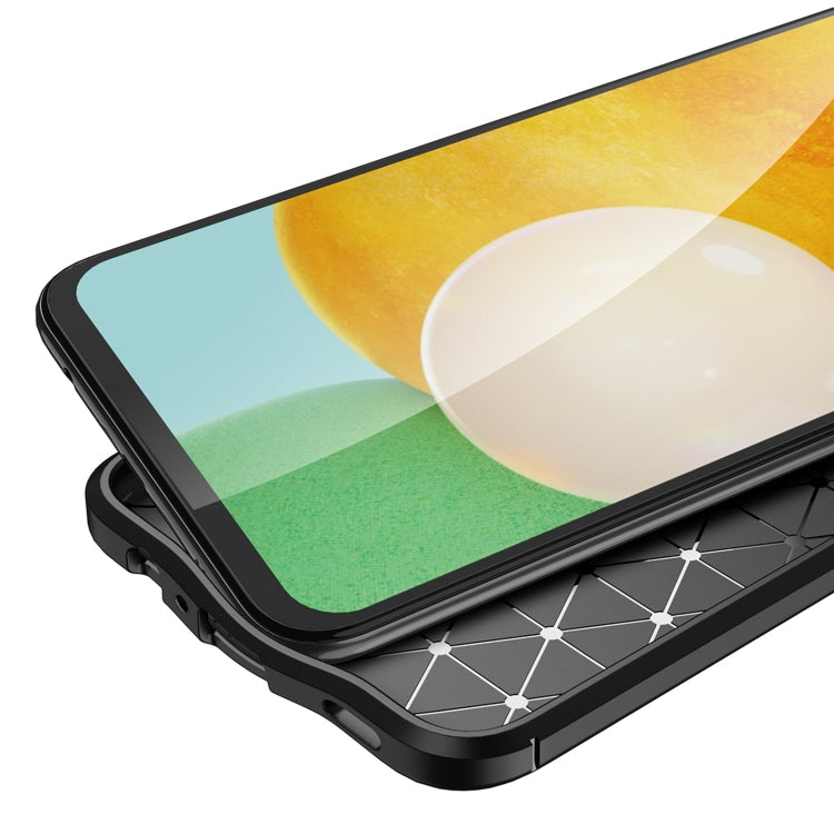 Custodia per telefono antiurto in TPU con texture Litchi, For Samsung Galaxy A03 Core