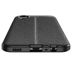 Custodia per telefono antiurto in TPU con texture Litchi, For Samsung Galaxy A03 Core