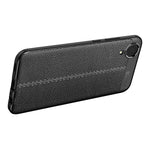 Custodia per telefono antiurto in TPU con texture Litchi, For Samsung Galaxy A03 Core