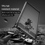 Custodia per telefono in TPU con trama in fibra di carbonio spazzolato, For Sony Xperia Pro-I