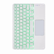 Custodia in pelle per tastiera Bluetooth con retroilluminazione touch H-097CS con supporto triplo posteriore, For iPad 9.7 2018 & 2017, For iPad Pro 11 inch 2021 & 2020 & 2018 / Air 2020 10.9