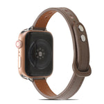 Cinturino in pelle con doppio rivetto per Apple Watch Series, 7 41mm / 6&SE&5&4 40mm / 3&2&1 38mm, 7 45mm / 6&SE&5&4 44mm / 3&2&1 42mm