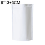 100 buste stand-up per snack in lamina di alluminio opaco, 8x12+3cm, 9x13+3cm