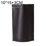 100 buste stand-up per snack in lamina di alluminio opaco, 10x15+3cm, 12x20+4cm