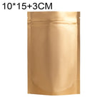 100 buste stand-up per snack in lamina di alluminio opaco, 10x15+3cm, 12x20+4cm