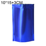 100 buste stand-up per snack in lamina di alluminio opaco, 10x15+3cm, 12x20+4cm