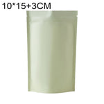 100 buste stand-up per snack in lamina di alluminio opaco, 10x15+3cm, 12x20+4cm