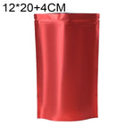100 buste stand-up per snack in lamina di alluminio opaco, 10x15+3cm, 12x20+4cm